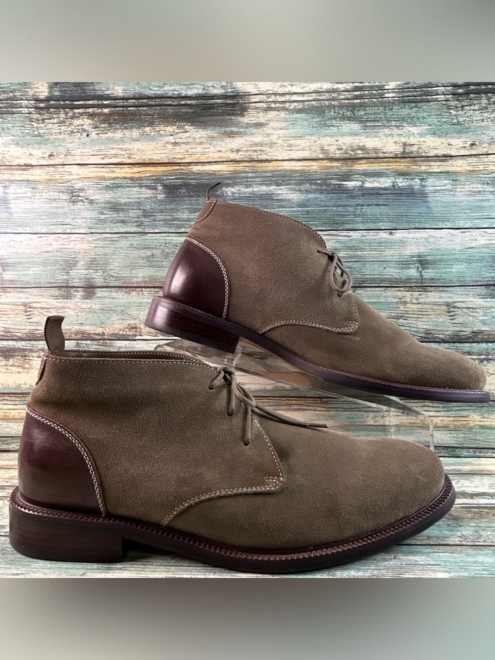Blondo Konor Ankle Boot Mens 11M Brown Waterproof Suede Lace Up Chukka Combat